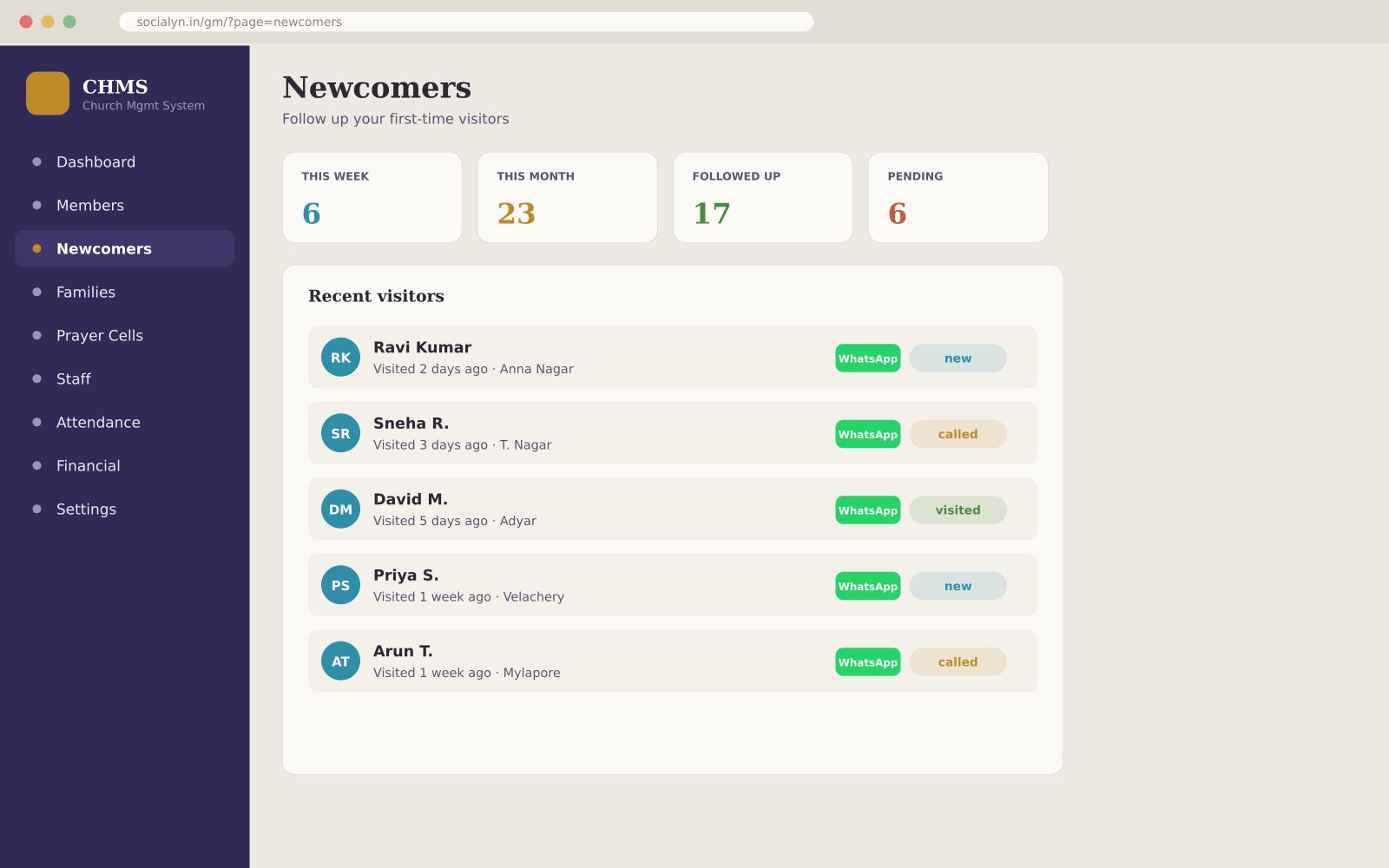 Newcomers